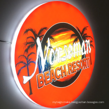 Customized design electronic sign letter lightbox UV print led logo sign lighting advertising business sign